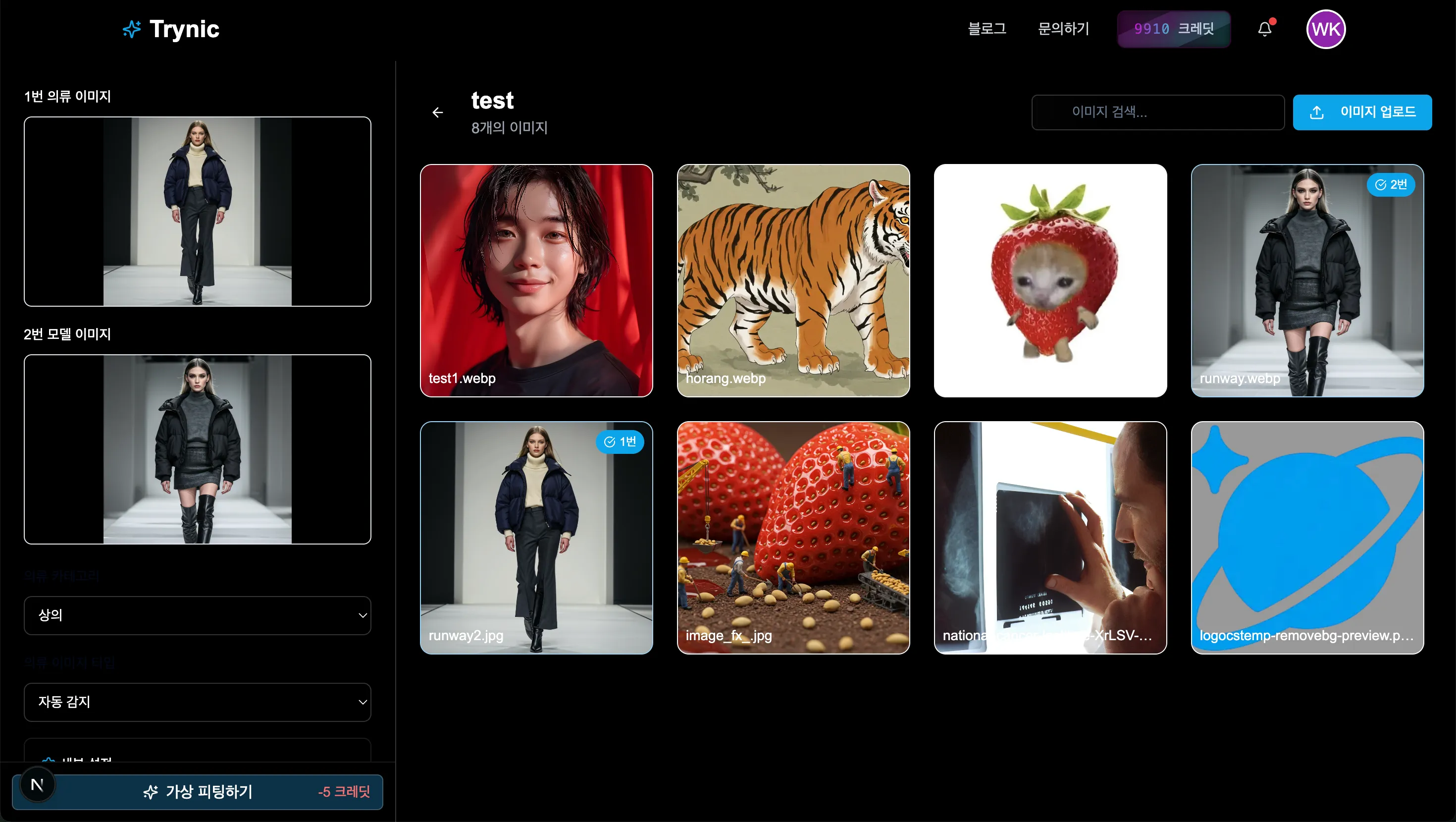 Trynic 패션 변환 예시